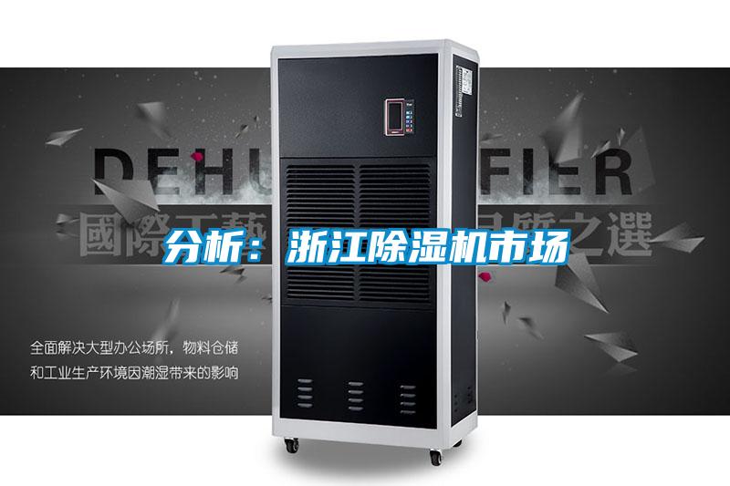 分析:浙江除濕機市場