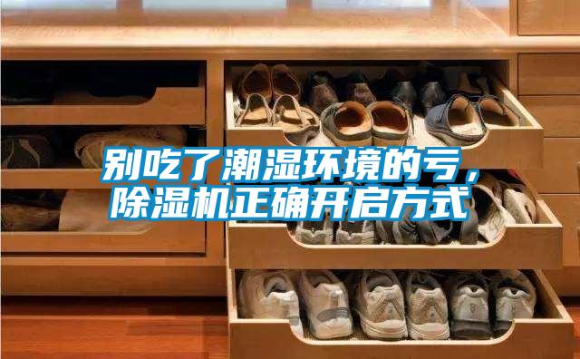 別吃了潮濕環境的虧,除濕機正確開啟方式