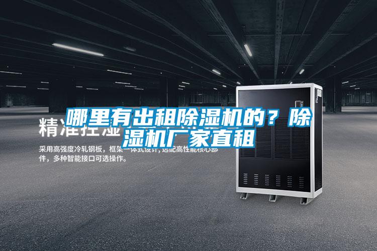 哪里有出租除濕機(jī)的?除濕機(jī)廠家直租