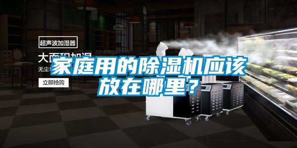 家庭用的除濕機應該放在哪里？