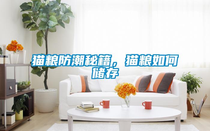 貓糧防潮秘籍，貓糧如何儲存