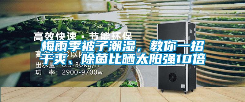 梅雨季被子潮濕，教你一招干爽、除菌比曬太陽強(qiáng)10倍