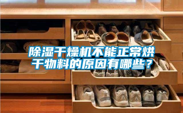 除濕干燥機不能正常烘干物料的原因有哪些？