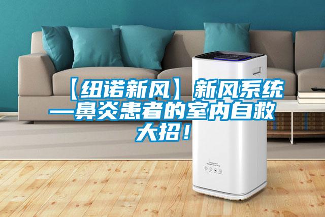 【紐諾新風】新風系統—鼻炎患者的室內自救大招!