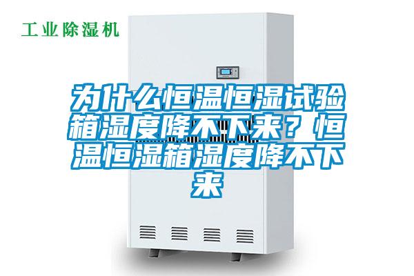 為什么恒溫恒濕試驗箱濕度降不下來?恒溫恒濕箱濕度降不下來