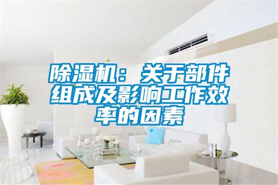 除濕機:關于部件組成及影響工作效率的因素