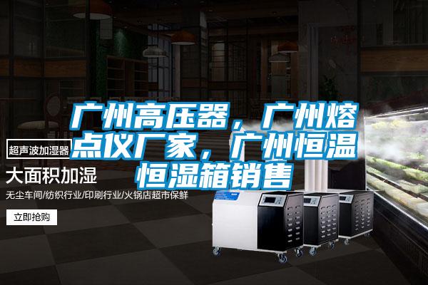 廣州高壓器,廣州熔點儀廠家,廣州恒溫恒濕箱銷售