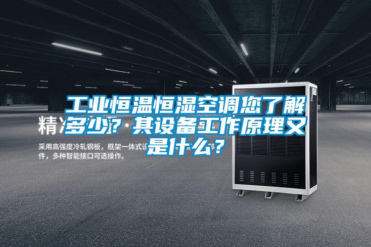 工業恒溫恒濕空調您了解多少?其設備工作原理又是什么?