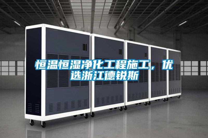 恒溫恒濕凈化工程施工,優選浙江德銳斯