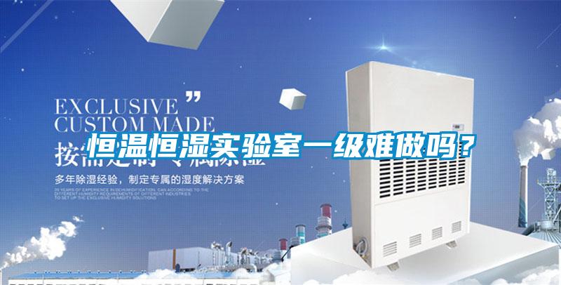 恒溫恒濕實驗室一級難做嗎?