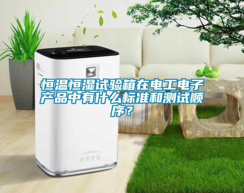 恒溫恒濕試驗箱在電工電子產品中有什么標準和測試順序？