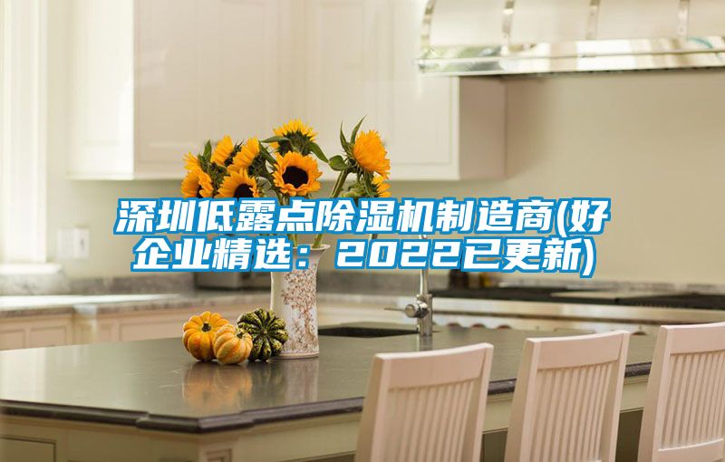 深圳低露點除濕機制造商(好企業(yè)精選:2022已更新)