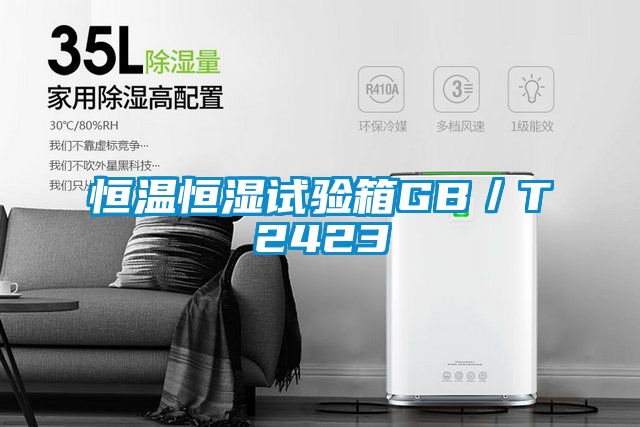 恒溫恒濕試驗箱GB/T2423