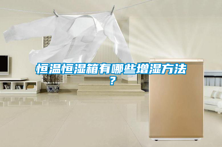 恒溫恒濕箱有哪些增濕方法？