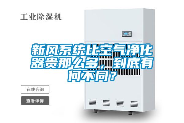 新風(fēng)系統(tǒng)比空氣凈化器貴那么多,到底有何不同?