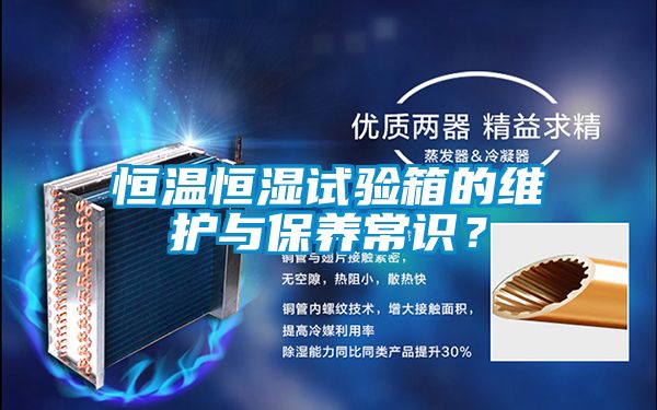 恒溫恒濕試驗箱的維護(hù)與保養(yǎng)常識?