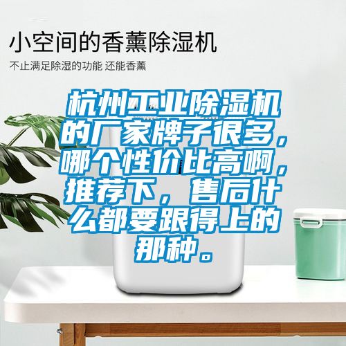 杭州工業(yè)除濕機的廠家牌子很多,哪個性價比高啊,推薦下,售后什么都要跟得上的那種。