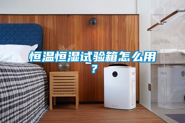 恒溫恒濕試驗(yàn)箱怎么用?