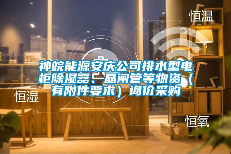 神皖能源安慶公司排水型電柜除濕器、晶閘管等物資(有附件要求)詢價(jià)采購(gòu)