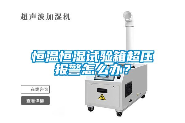 恒溫恒濕試驗(yàn)箱超壓報(bào)警怎么辦?