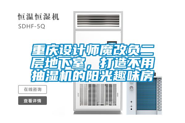重慶設(shè)計(jì)師魔改負(fù)二層地下室,打造不用抽濕機(jī)的陽光趣味房