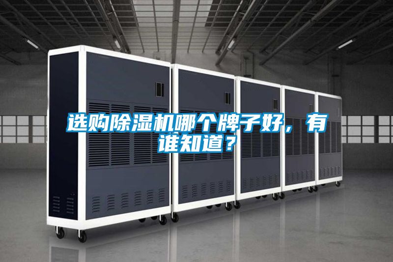 選購除濕機哪個牌子好，有誰知道？