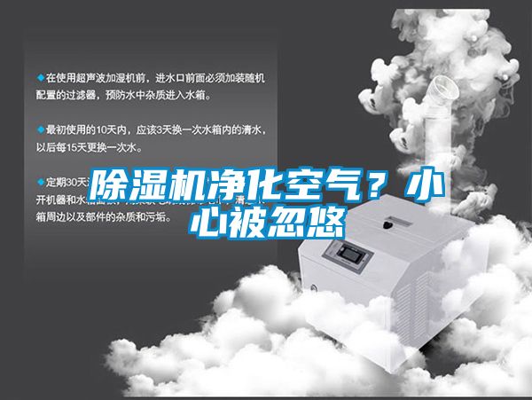 除濕機(jī)凈化空氣?小心被忽悠