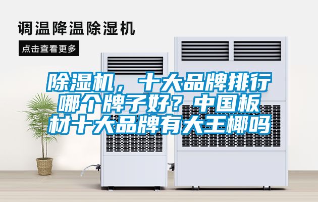 除濕機,十大品牌排行哪個牌子好?中國板材十大品牌有大王椰嗎