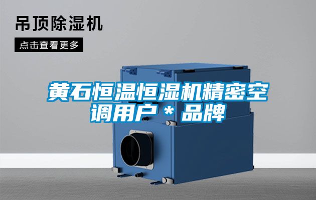黃石恒溫恒濕機精密空調(diào)用戶*品牌